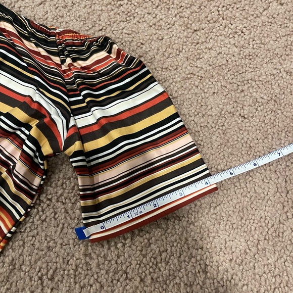 Woman's MARCI multicolor stripe off-shoulder top - Picture 8 of 9
